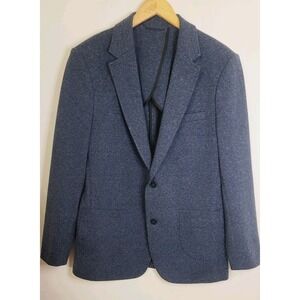 Artefact Men's Blazer Size Large‎ Sport Coat Heather Blue Soft Knit Casual NWOT